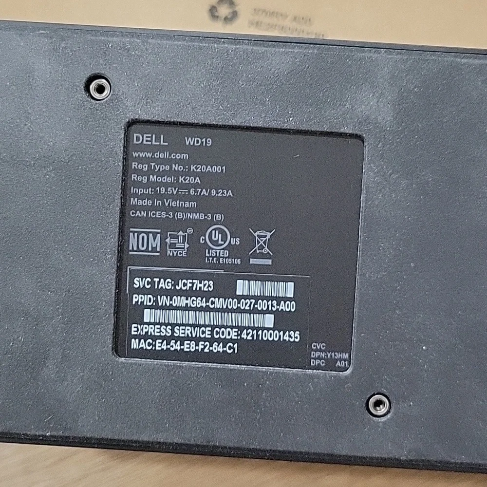 Dell Dock WD19S